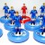 Subbuteo Andrew Table Soccer Iceland 2018 World Cup Team on WSB Professional Bases